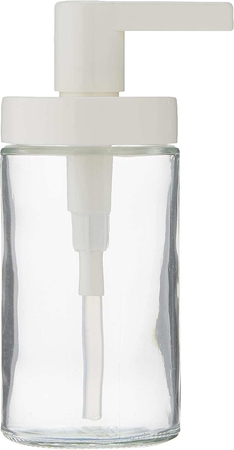 SOAP DISPENSER  WHITE GLASS - cocostorelite