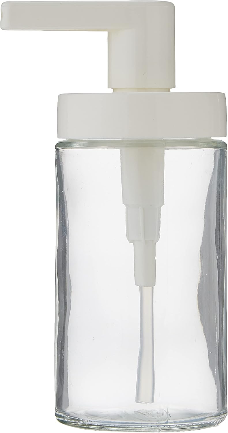 SOAP DISPENSER  WHITE GLASS - cocostorelite