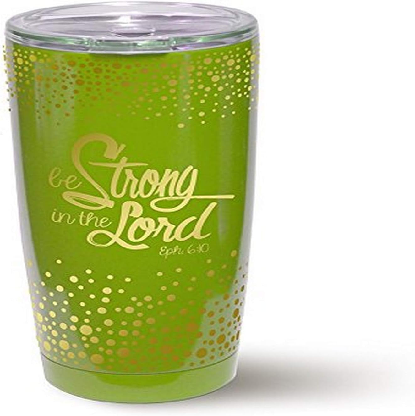 Gold Accent Steel Tumblers: Lime Multicolor - cocostorelite