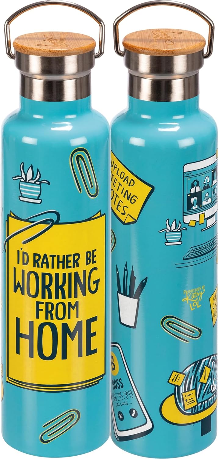 Rather Be Working From Home Insulated Bottle - cocostorelite